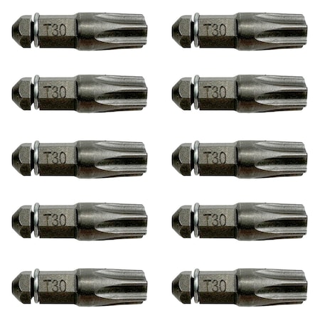 Quikdrive T30 Torx Bit for Quik Drive BITTX30-RC10